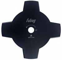 Триммерный диск Fubag (4 лопасти, внешний диаметр 255мм, посадочный диаметр 25.4мм, толщина 1.6мм)