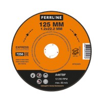 Круг отрезной по металлу FoxWeld FerrLine Express (125x1.2x22.2 мм, A46TBF)