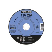 Круг отрезной по металлу FoxWeld FerrLine Expert (115x2.5x22.2 мм, A46TBF)