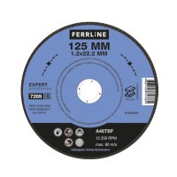Круг отрезной по металлу FoxWeld FerrLine Expert (125x1.2x22.2 мм, A46TBF)