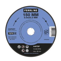 Круг отрезной по металлу FoxWeld FerrLine Expert (150x3.0x22.2 мм, A46TBF)