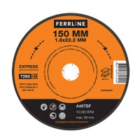 Круг отрезной по металлу FoxWeld FerrLine Express (150x1.8x22.2 мм, A46TBF)