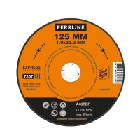 Круг отрезной по металлу FoxWeld FerrLine Express (125x1.0x22.2 мм, A46TBF)