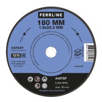 Круг отрезной по металлу FoxWeld FerrLine Expert (180x1.8x22.2 мм, A46TBF)