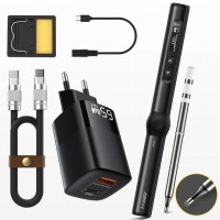 Портативный электрический паяльник FNIRSI HS-01 Black (USB)