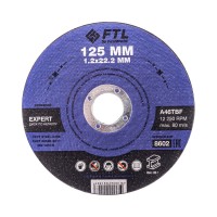Круг отрезной по металлу FoxWeld FTL Expert 125х1.2х22.2мм A46TBF
